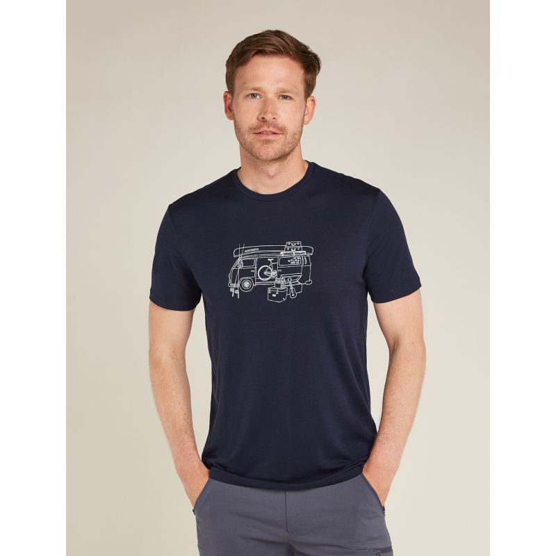 Tricou Icebreaker Merino 150 Tech Lite Short Sleeve T-Shirt Van Life Icebreaker - 1
