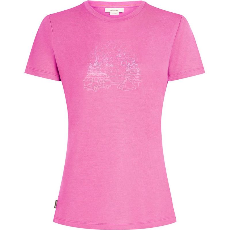 Tricou Dama Merino Icebreaker 150 Tech Lite SS Tee Van Camp Icebreaker - 1