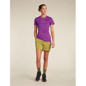 Tricou Dama Merino Icebreaker 150 Tech Lite SS Tee Sparkling Stars Icebreaker - 3