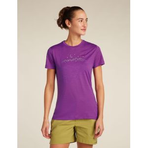 Tricou Dama Merino Icebreaker 150 Tech Lite SS Tee Sparkling Stars Icebreaker - 1