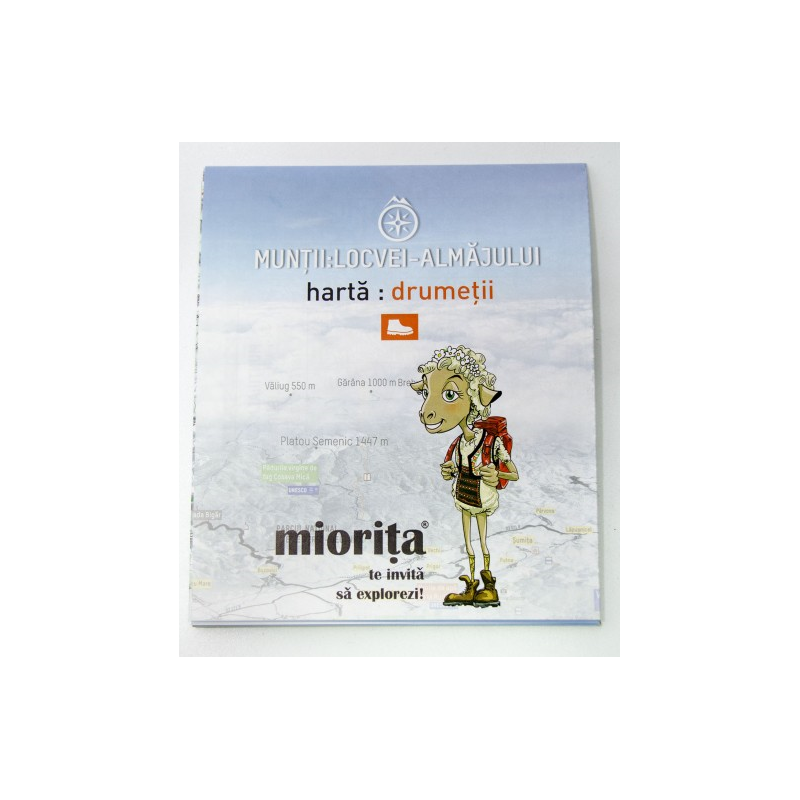 Harta drumetii Muntii Locvei, Almajului - Miorita Miorita - 1