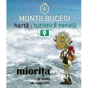 Harta turistica zonala Muntii Bucegi - Miorita Miorita - 1