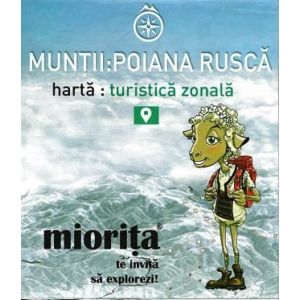 Harta turistica zonala Muntii Poiana Rusca - Miorita Miorita - 1
