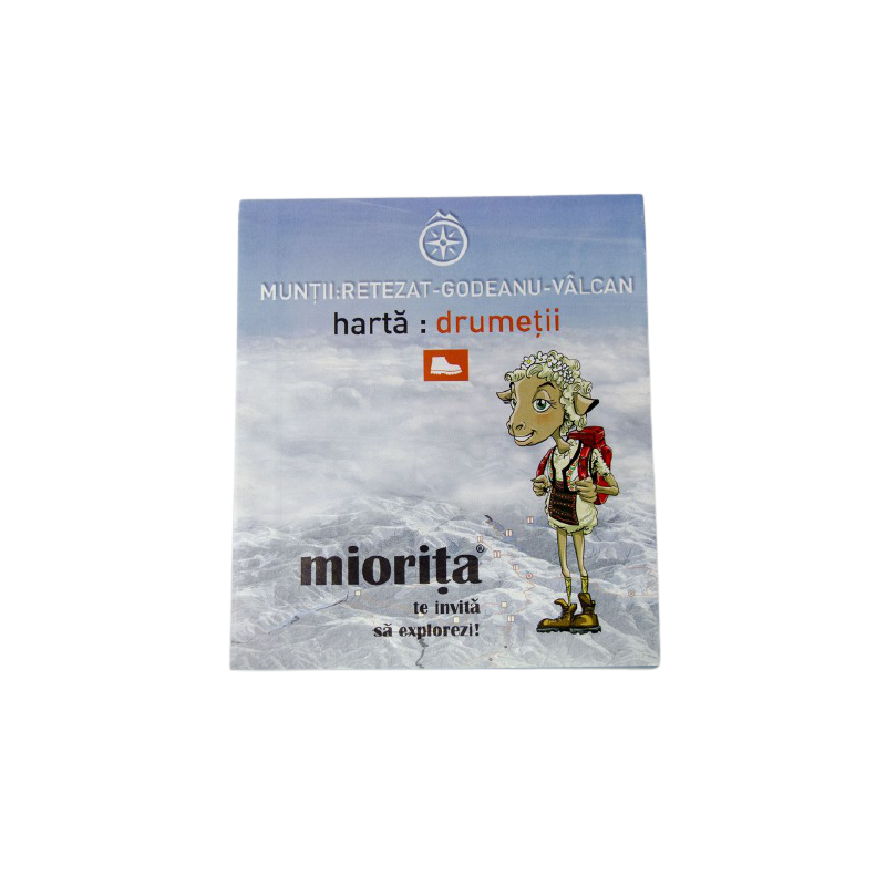 Harta drumetii Muntii Retezat, Godeanu, Valcan - Miorita Miorita - 1