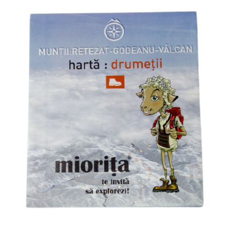 Harta drumetii Muntii Retezat, Godeanu, Valcan - Miorita Miorita - 1