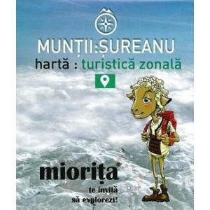 Harta turistica zonala Muntii Sureanu - Miorita Miorita - 1