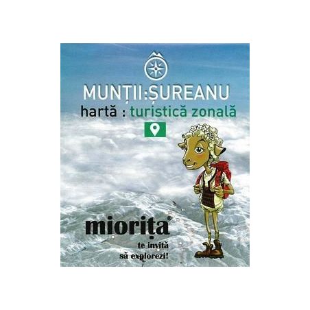Harta turistica zonala Muntii Sureanu - Miorita Miorita - 1