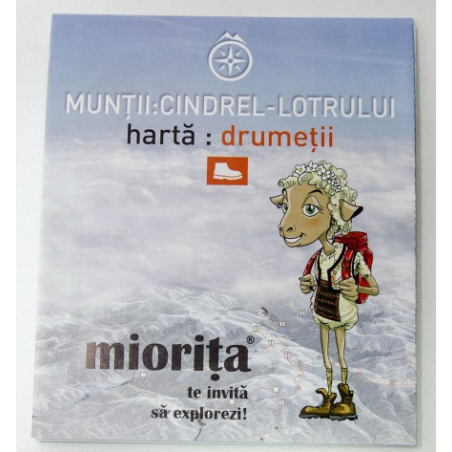 Harta drumetii Muntii Cindrel - Lotrului - Miorita Miorita - 1