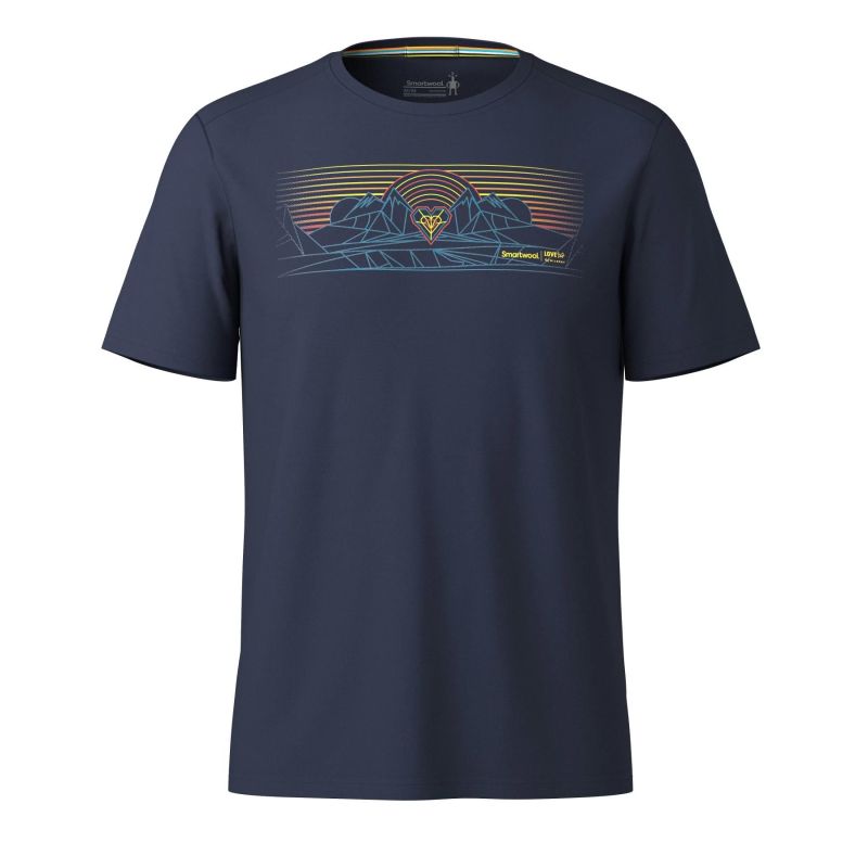 Tricou lana Smartwool Mountain Sunrise Active