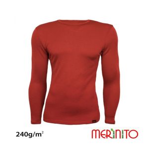 Bluza barbati Merinito merino + bambus 240g /mp