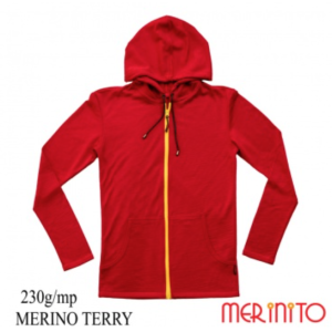 Hanorac barbati Merinito Terry 230g 100% lana merinos Merinito - 1