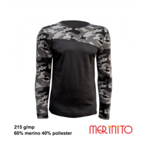 Bluza barbati Merinito 215g Mesh lana merinos Merinito - 1