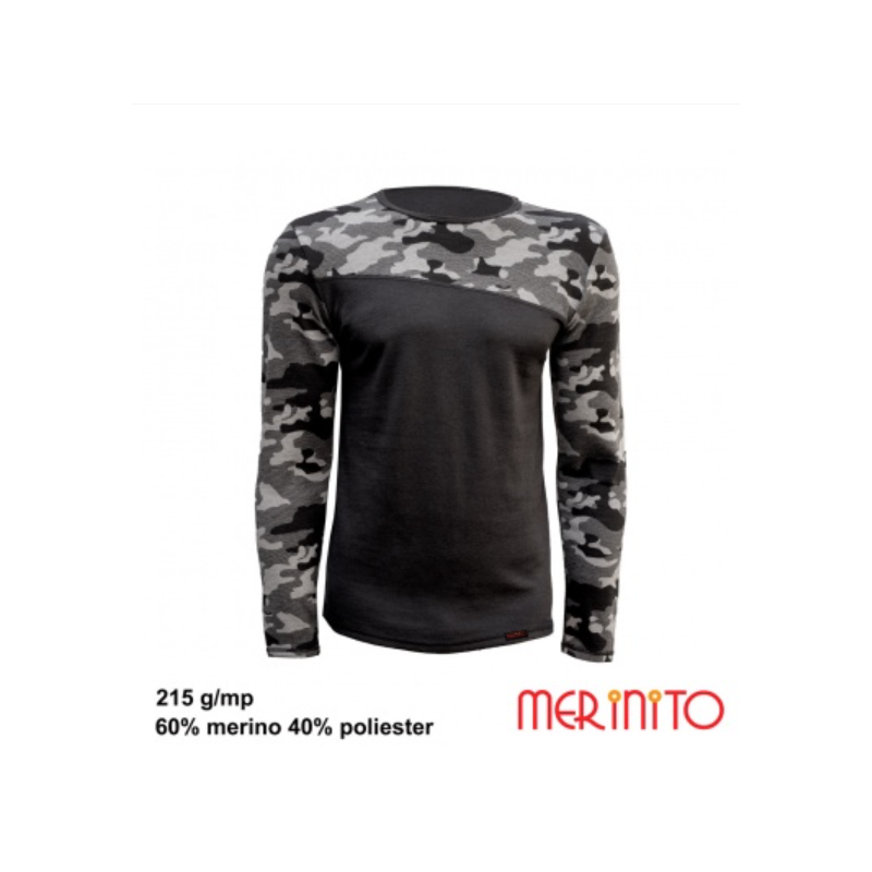 Bluza barbati Merinito 215g Mesh lana merinos Merinito - 1