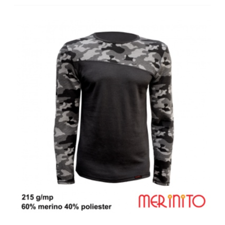 Bluza barbati Merinito 215g Mesh lana merinos Merinito - 1