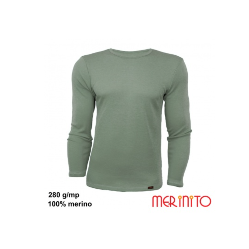 Bluza barbati Merinito Thermal Base 250-280g/mp 100% lana merinos Merinito - 1