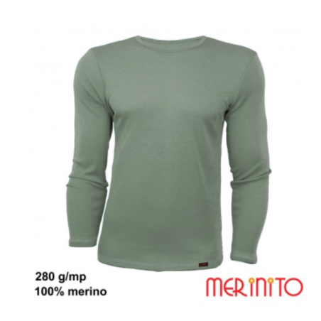 Bluza barbati Merinito Thermal Base 250-280g/mp 100% lana merinos Merinito - 1