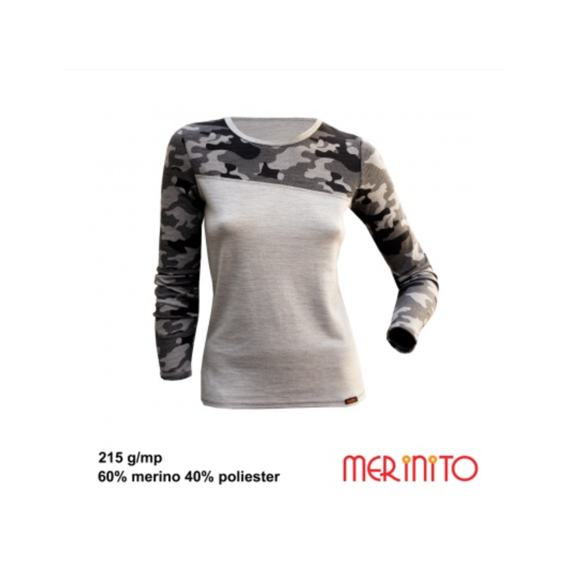 Bluza dama Merinito 215g Mesh lana merinos Merinito - 2