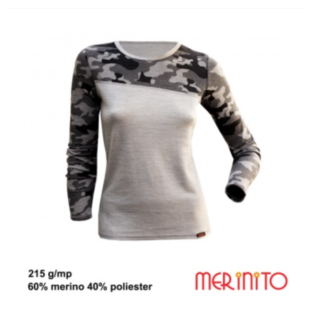 Bluza dama Merinito 215g Mesh lana merinos Merinito - 2