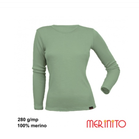 Bluza dama Merinito Thermal Base 250-280g/mp 100% lana merinos Merinito - 1