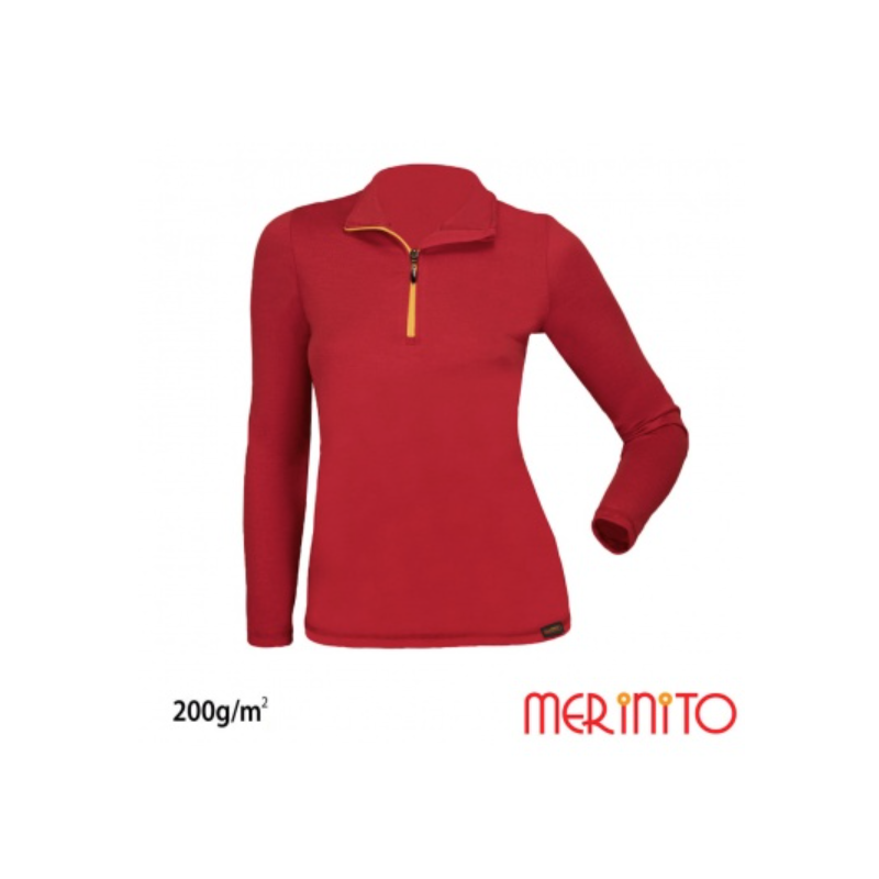 Bluza dama Merinito Sport Zip 200g 100% lana merinos Merinito - 1