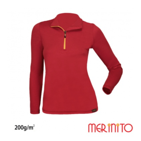 Bluza dama Merinito Sport Zip 200g 100% lana merinos Merinito - 1