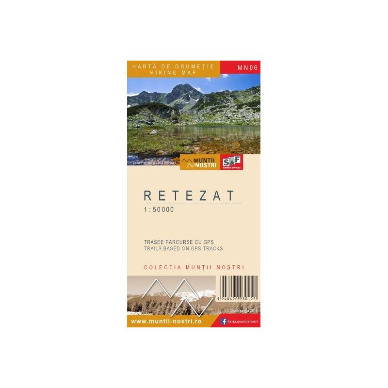 Harta drumetie Colectia "Muntii Nostri" Muntii RETEZAT ediţia a 3-a Muntii Nostri - 1