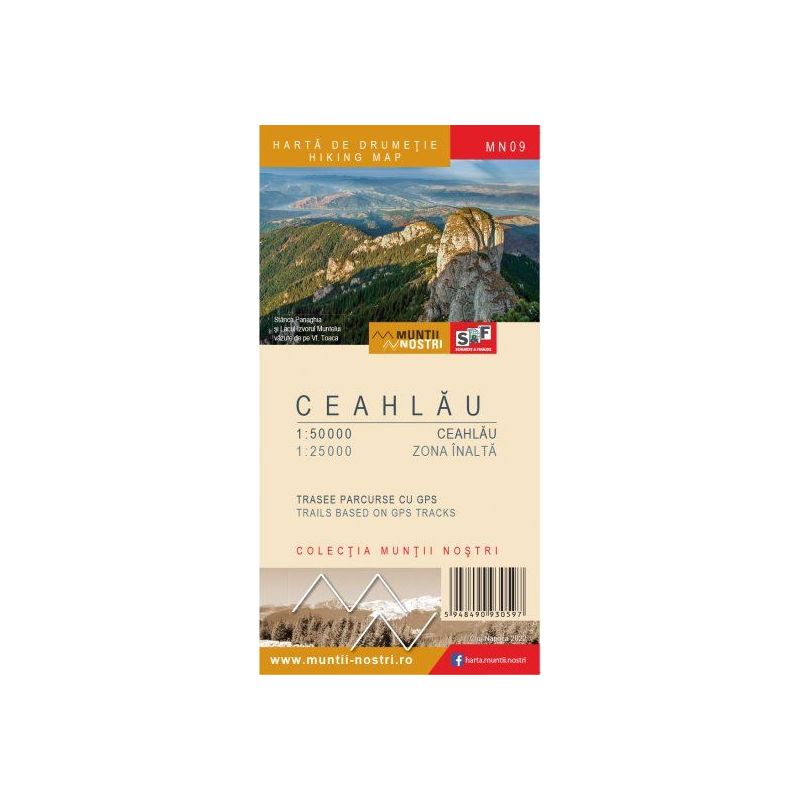 Harta drumetie Colectia "Muntii Nostri" Masivul Ceahlau Muntii Nostri - 1