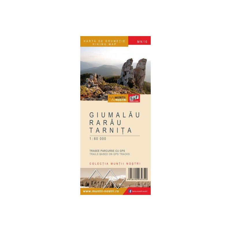 Harta drumetie Colectia "Muntii Nostri" Muntii Giumalau-Rarau-Tarnita Muntii Nostri - 1