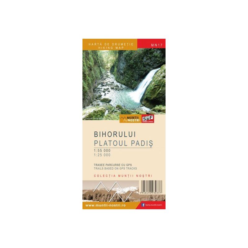 Harta drumetie Colectia "Muntii Nostri" Muntii Bihor - Platoul Padis - ediţia a 2-a Muntii Nostri - 1