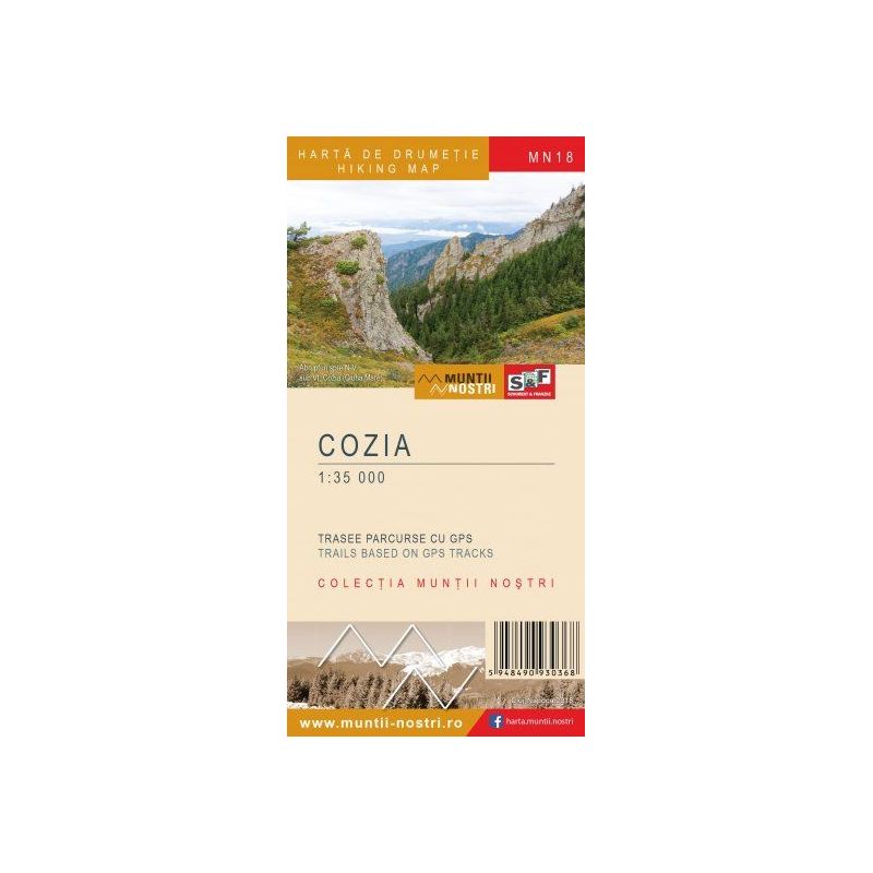 Harta drumetie Colectia "Muntii Nostri" Muntii Cozia Muntii Nostri - 1