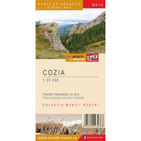 Harta drumetie Colectia "Muntii Nostri" Muntii Cozia Muntii Nostri - 1