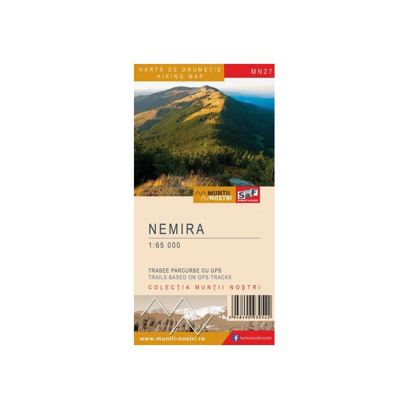 Harta drumetie Colectia "Muntii Nostri" Muntii Nemira
