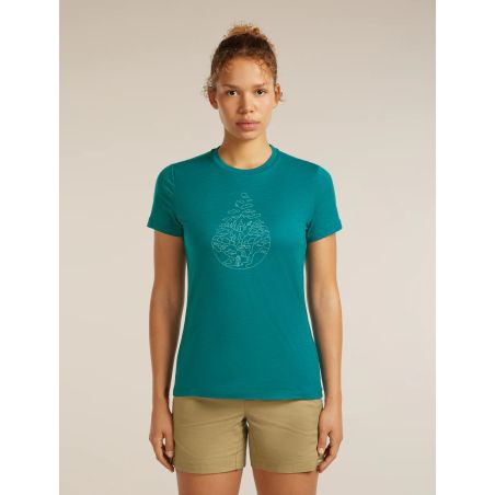 Tricou Icebreaker Merino 150 Tech Lite SS Tee Hike Path Icebreaker - 1