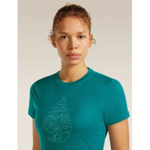 Tricou Icebreaker Merino 150 Tech Lite SS Tee Hike Path Icebreaker - 5