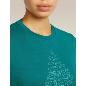 Tricou Icebreaker Merino 150 Tech Lite SS Tee Hike Path Icebreaker - 6