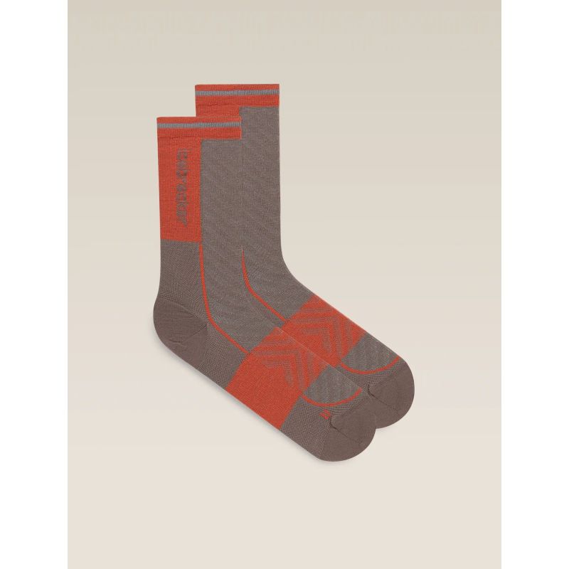 Sosete Icebreaker Run+ Ultralight Crew  Porcini/Fervid Icebreaker - 1