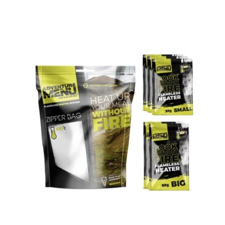 Kit incalzitor Adventure Menu Flameless heater ALL IN (3x30g + 2x60g + zipper) Adventure Menu - 1