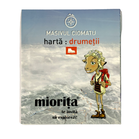 Harta drumetii Muntii Ciomatu - Miorita Miorita - 1
