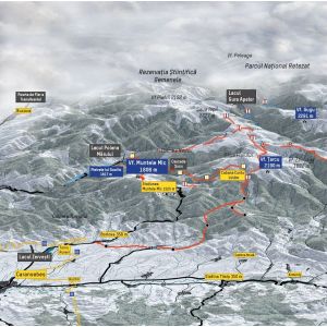 Harta turistica zonala Muntii Tarcu, Cernei, Mehedinti - Miorita Miorita - 2