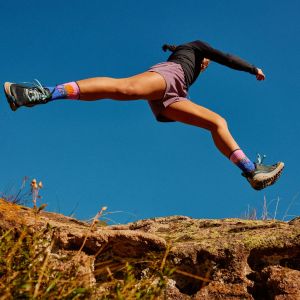 Sosete dama Smartwool Hike Mountain Sunrise Print Crew Smartwool - 3