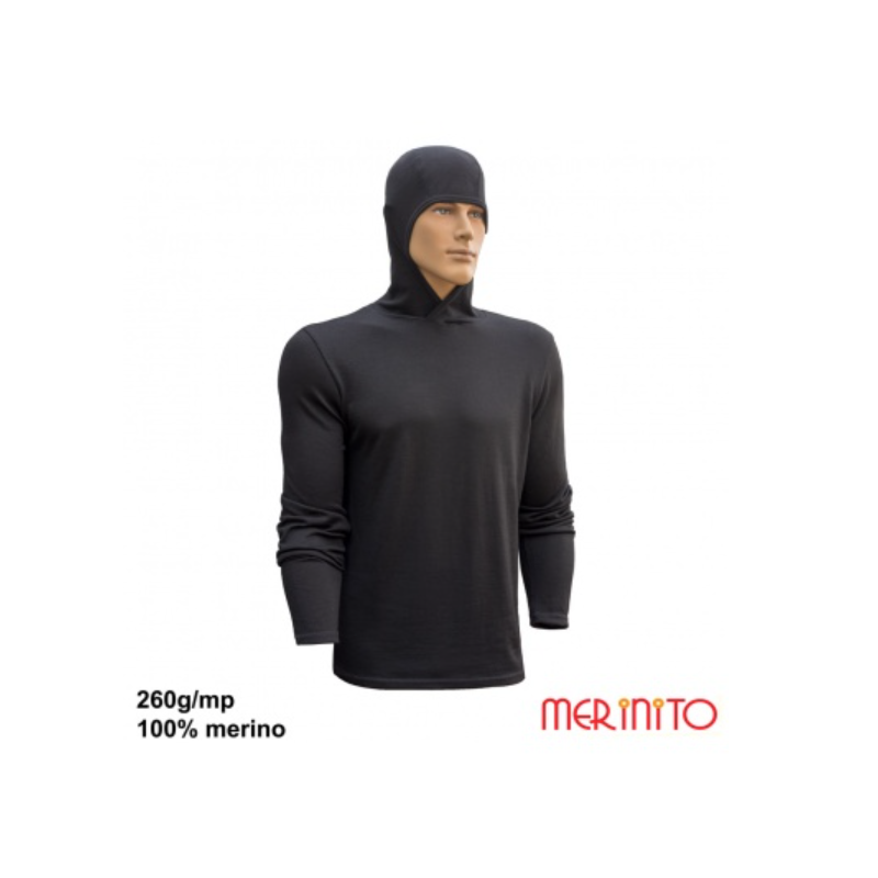 Hanorac barbatesc Merinito Hoodie 260g 100% lana merinos Merinito - 1