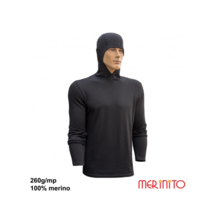 Hanorac barbatesc Merinito Hoodie 260g 100% lana merinos Merinito - 1