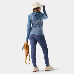 Bluza dama lana Smartwool Classic Thermal BL 1/2 Hood Nightfall Smartwool - 2