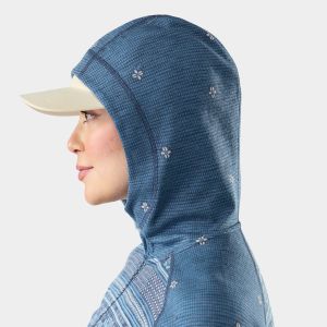Bluza dama lana Smartwool Classic Thermal BL 1/2 Hood Nightfall Smartwool - 3