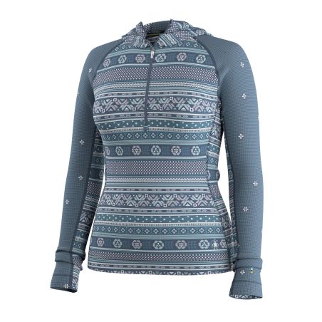 Bluza dama lana Smartwool Classic Thermal BL 1/2 Hood Nightfall Smartwool - 1