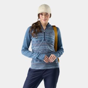 Bluza dama lana Smartwool Classic Thermal BL 1/2 Hood Nightfall Smartwool - 4