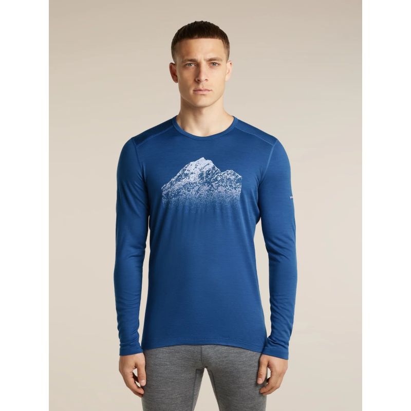 Bluza de corp Icebreaker 200 Oasis LS Crewe Rising Light Icebreaker - 1